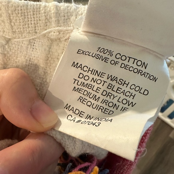 Beautiful Artistic Accent Carpet 100% Cotton - Picture 11 of 11